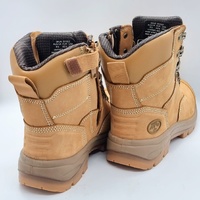 Oliver 55332Z Steel Cap Lace Up Zip Sided Mid Cut Wheat Safety Boots Size 10.5