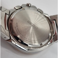 Seiko Coutura Solar V194-0AB0 Chronograph Stainless Steel Mens Watch 10 Bar WR