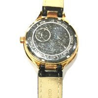 Michael Kors Ladies Stainless Steel Analog Watch MK3475 with Black Leather Strap