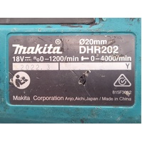 Makita DHR202 18V LXT 20mm Cordless Rotary Hammer Drill Skin Only with Case