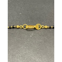 Ladies 22ct Yellow Gold and Bead Fancy Necklace