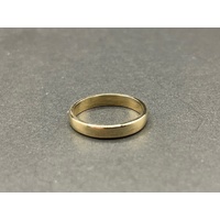 Mens 9ct Yellow Gold Wedding Plain Band Ring