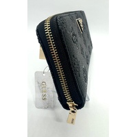 Guess Black Cresidia Large Zip Around Wallet PG934 with Tag