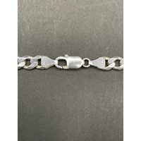Unisex 925 Sterling Silver Curb Link Necklace