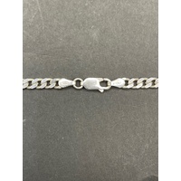 Unisex 925 Sterling Silver Curb Link Necklace