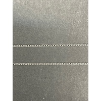 Ladies 925 Sterling Silver Belcher Link CZ Droplet Necklace