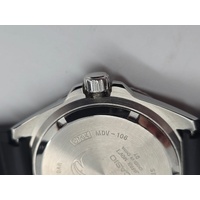 Casio Duro MDV106-1A Black and Silver Mens Analog Dive Watch 200m WR