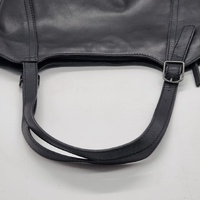 Evity Black Leather Ladies Handbag