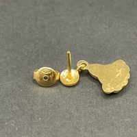 Ladies 18ct Yellow Gold Fan Dangle Earrings