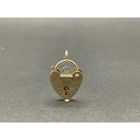 Ladies 9ct Yellow Gold Love Heart Locket Pendant