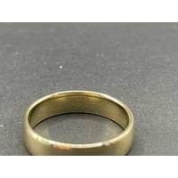 Unisex 9ct Yellow Gold Plain Band Ring