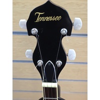 Tennessee 5 String Banjo Bluegrass Style with Extra Remo Head and Banjo Strap