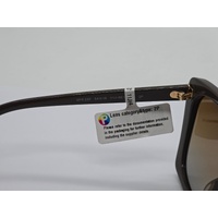Prada PR 23ZS 11J6E1 54-18 Shiny Brown Gradient Butterfly Sunglasses