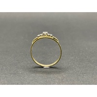 Ladies 18ct Yellow Gold Diamond Enhancer Ring