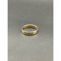 Unisex 10ct Yellow Gold Plain Band Ring