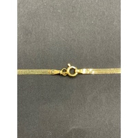 Ladies 18ct Yellow Gold Snake Link Necklace