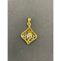 Ladies 21ct Yellow Gold Fancy Pendant