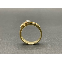 Mens 18ct Yellow Gold Diamond Ring