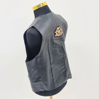 Himalaya Motorbike Wear Leather Vest Size 48 Classic Black Biker Riding Gear