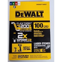 DeWalt DWANGFT100SET 100pc FlexTorq Impact Driver Drill Bit Set Kit