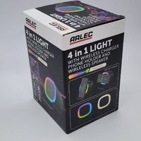 Arlec ATL026 4 in 1 RGB Light Wireless Charger Speaker Holder