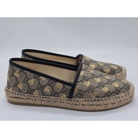 Gucci GG Supreme Bee Espadrilles Size 7 US Women's Canvas Shoes