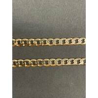 Unisex 9ct Yellow Gold Curb Link Necklace
