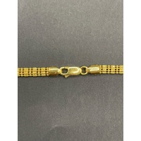 Unisex 22ct Yellow Gold Fancy Link Necklace