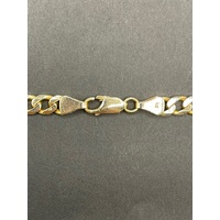Mens 9ct Yellow Gold Curb Link Necklace