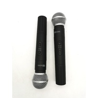 Power Dynamics PD722 Wireless Microphone System 2 Mics Receiver Case Kit
