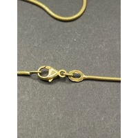 Ladies 18ct Yellow Gold Snake Link Necklace