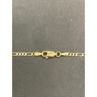 Unisex 14ct Yellow Gold Figaro Link Necklace