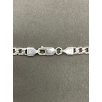 Mens 925 Sterling Silver Curb Link Necklace