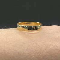 Mens 9ct Yellow Gold Plain Wedding Band Ring