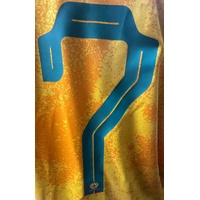 Nike Dri-Fit Socceroos 2022 Home Jersey No.7 Leckie Australia Football