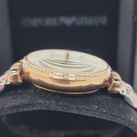 Emporio Armani Ladies Gianni T-Bar Automatic Watch AR60019 Two Tone
