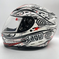 AGV K-3 Motorcycle Helmet Size M 57-58 Open Close Vents with Dust Cover