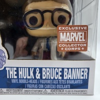 Marvel Collector Corps The Hulk and Bruce Banner Funko Pop Vinyl 284