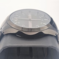 Armani Exchange Three Hand Date Black Stainless Steel Watch AX7101 and Bracelet