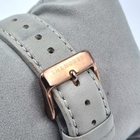 The Horse Classic Ladies Watch Rose Gold Grey Leather Strap Minimalist