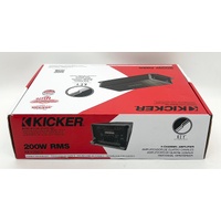 Kicker KEY200.4 4 Channel Smart Amplifier 200W RMS Auto EQ Car Audio