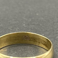 Unisex 18ct Yellow Gold Plain Wedding Band Ring