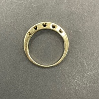 Ladies 9ct Yellow Gold Diamond Band Ring