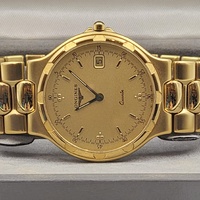 Longines Conquest L1.614.2 Ladies Gold Dial Swiss Quartz Date Watch