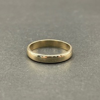 Mens 9ct Yellow Gold Plain Wedding Band Ring
