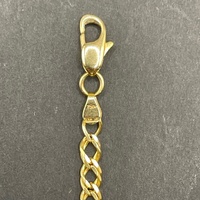 Unisex 18ct Yellow Gold Double Curb Link Necklace