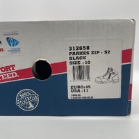 Steel Blue Mens Parkes Zip Safety Boots with Scuff Cap 312658 Black Size 10