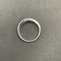 Ladies 18ct White Gold Multi Row Diamond Ring