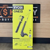 Ryobi 18V ONE+ Line Trimmer and Blower Kit 2.0Ah Battery R18XBLT12