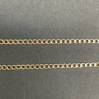 Unisex 9ct Yellow Gold Curb Link Necklace